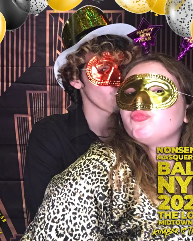 Nonsense Masquerade Ball NYE 2022 Photobooth 📸: @nonsenseatl