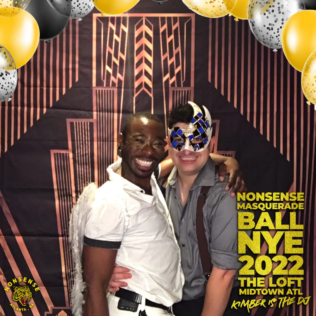 Nonsense Masquerade Ball NYE 2022 Photobooth 📸: @nonsenseatl
