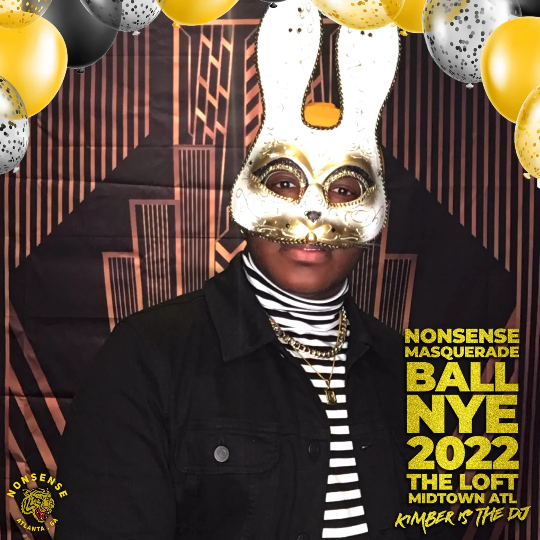 Nonsense Masquerade Ball NYE 2022 Photobooth 📸: @nonsenseatl