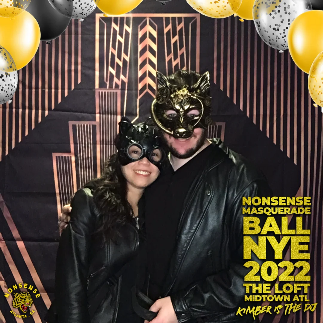 Nonsense Masquerade Ball NYE 2022 Photobooth 📸: @nonsenseatl