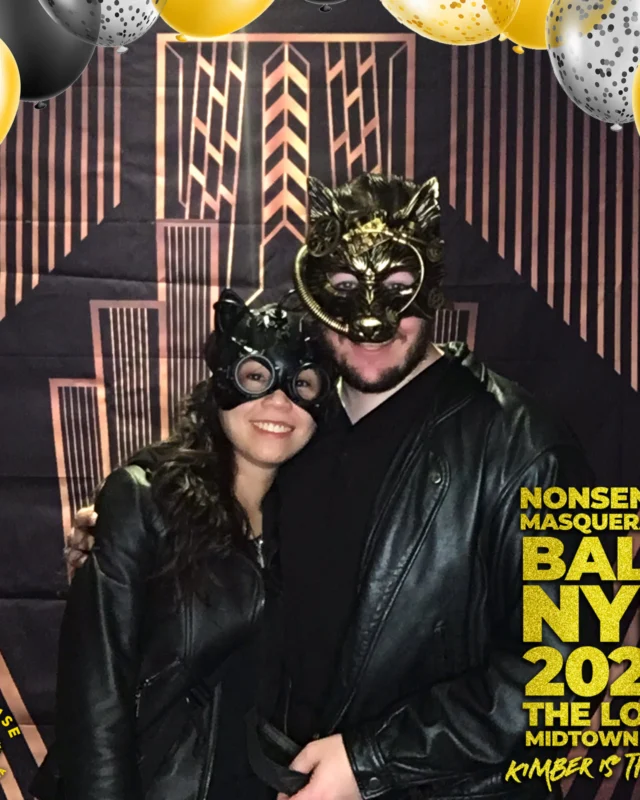 Nonsense Masquerade Ball NYE 2022 Photobooth 📸: @nonsenseatl