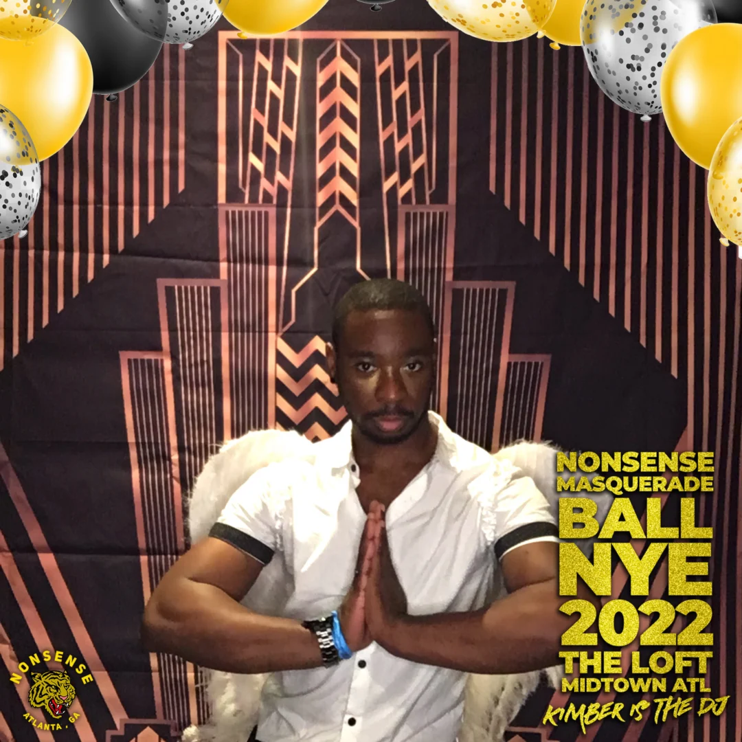 Nonsense Masquerade Ball NYE 2022 Photobooth 📸: @nonsenseatl