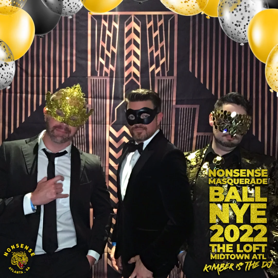 Nonsense Masquerade Ball NYE 2022 Photobooth 📸: @nonsenseatl