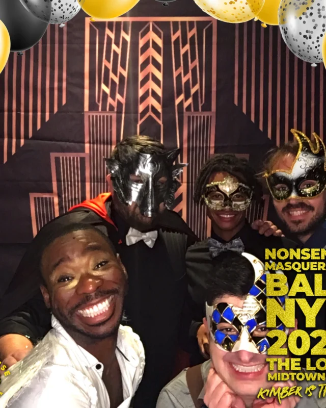 Nonsense Masquerade Ball NYE 2022 Photobooth 📸: @nonsenseatl