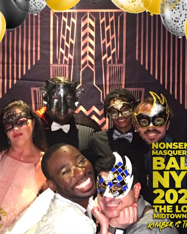 Nonsense Masquerade Ball NYE 2022 Photobooth 📸: @nonsenseatl