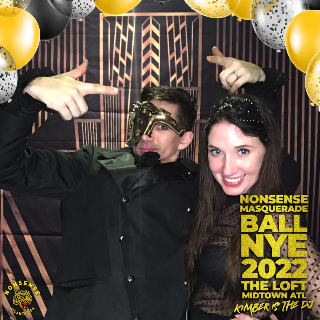 Nonsense Masquerade Ball NYE 2022 Photobooth 📸: @nonsenseatl