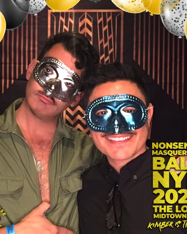 Nonsense Masquerade Ball NYE 2022 Photobooth 📸: @nonsenseatl