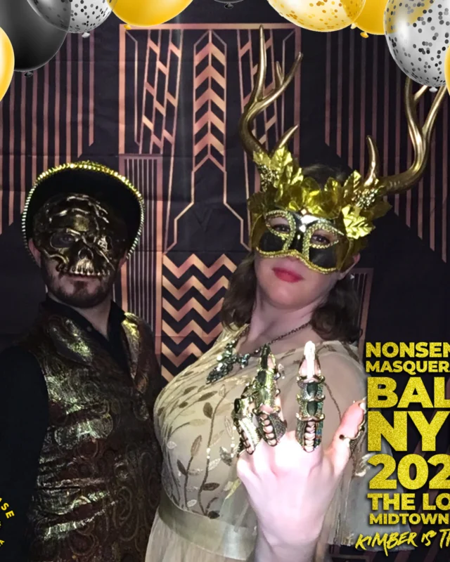 Nonsense Masquerade Ball NYE 2022 Photobooth 📸: @nonsenseatl