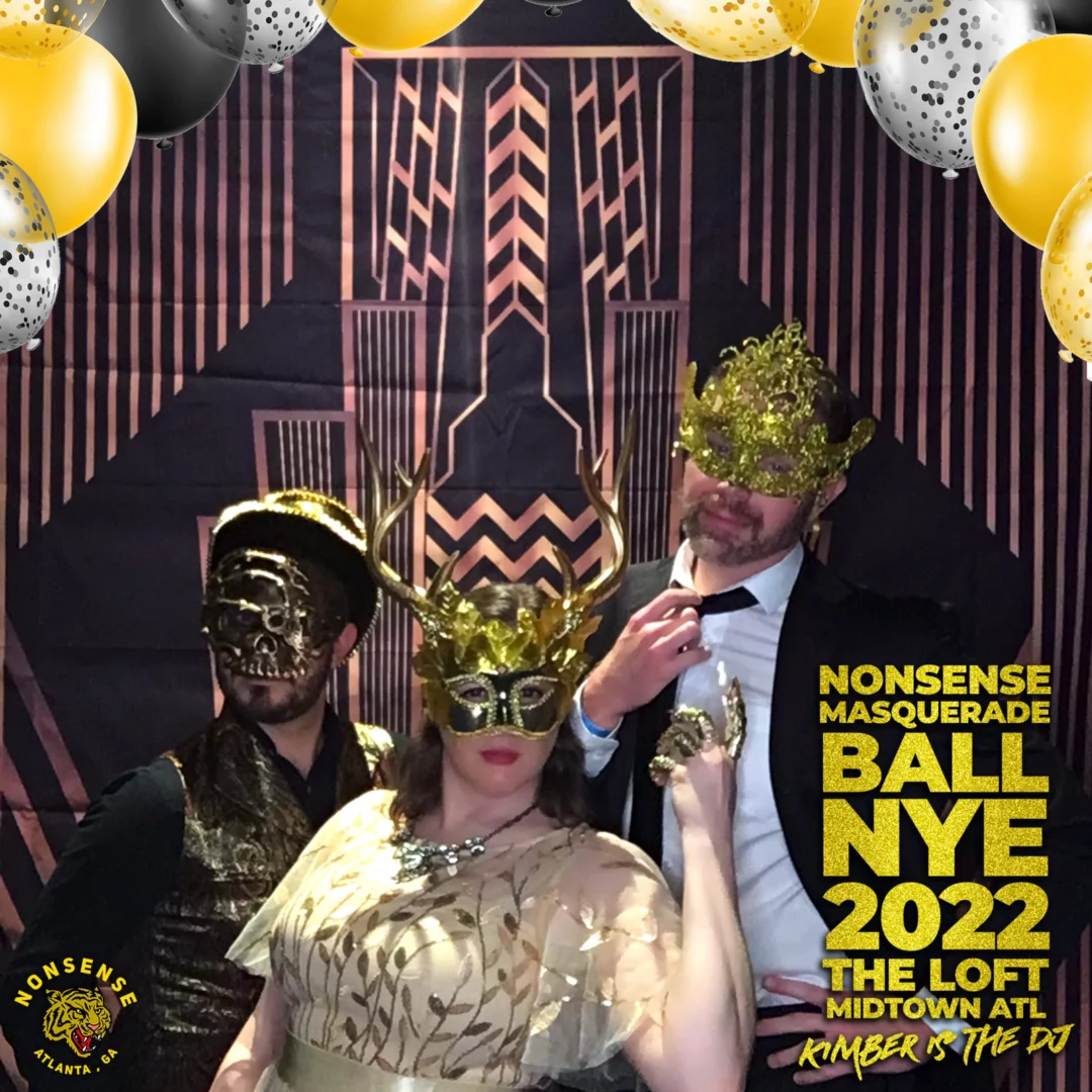Nonsense Masquerade Ball NYE 2022 Photobooth 📸: @nonsenseatl