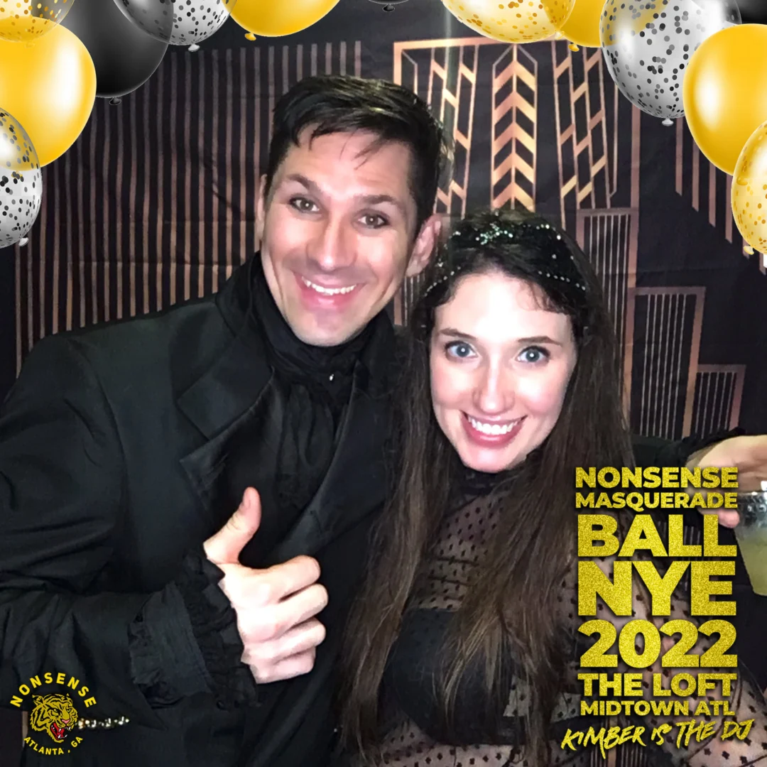 Nonsense Masquerade Ball NYE 2022 Photobooth 📸: @nonsenseatl
