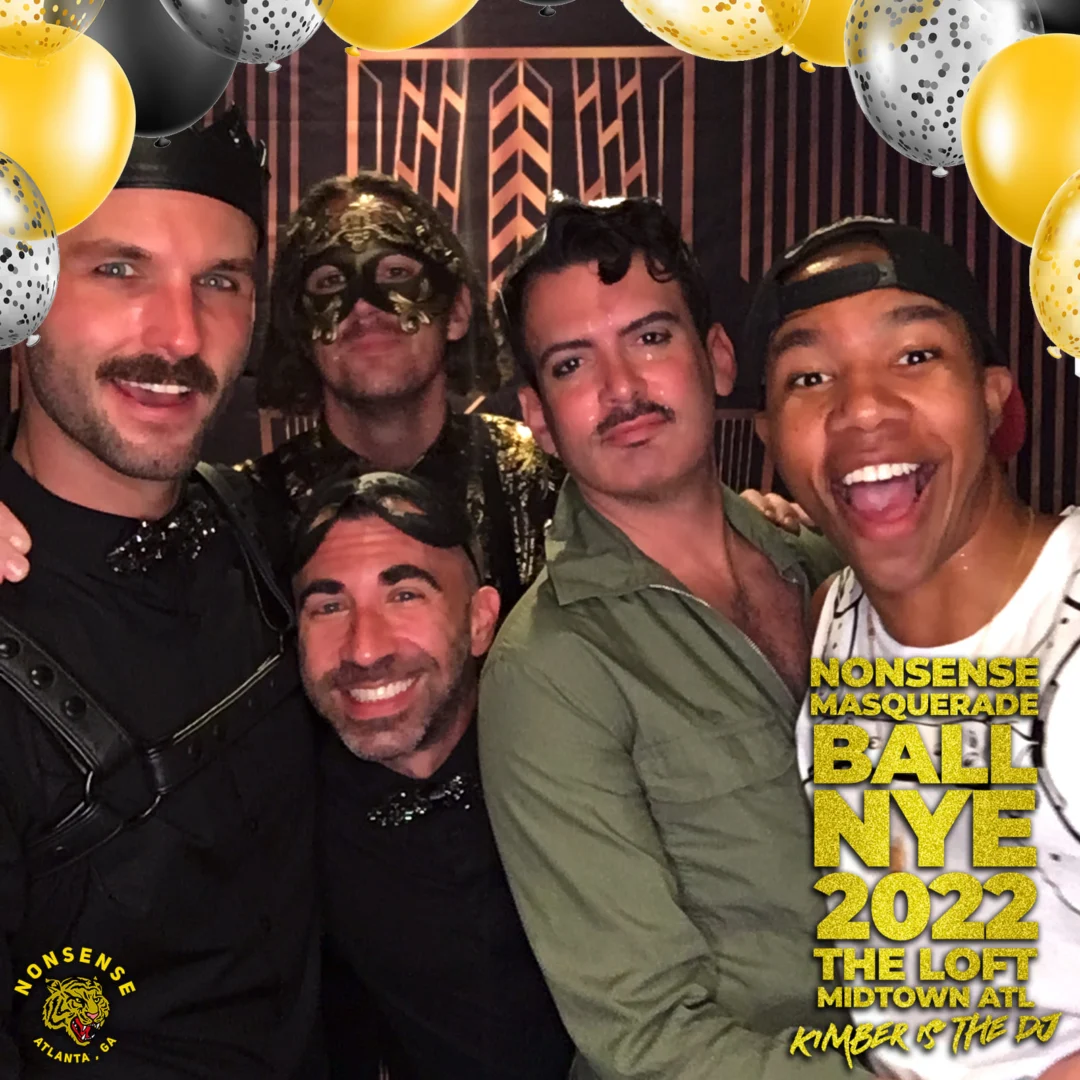 Nonsense Masquerade Ball NYE 2022 Photobooth 📸: @nonsenseatl