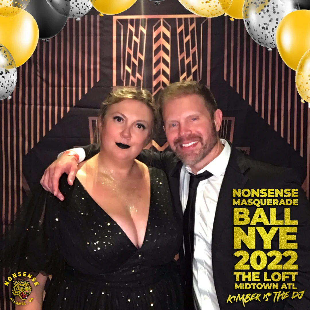 Nonsense Masquerade Ball NYE 2022 Photobooth 📸: @nonsenseatl