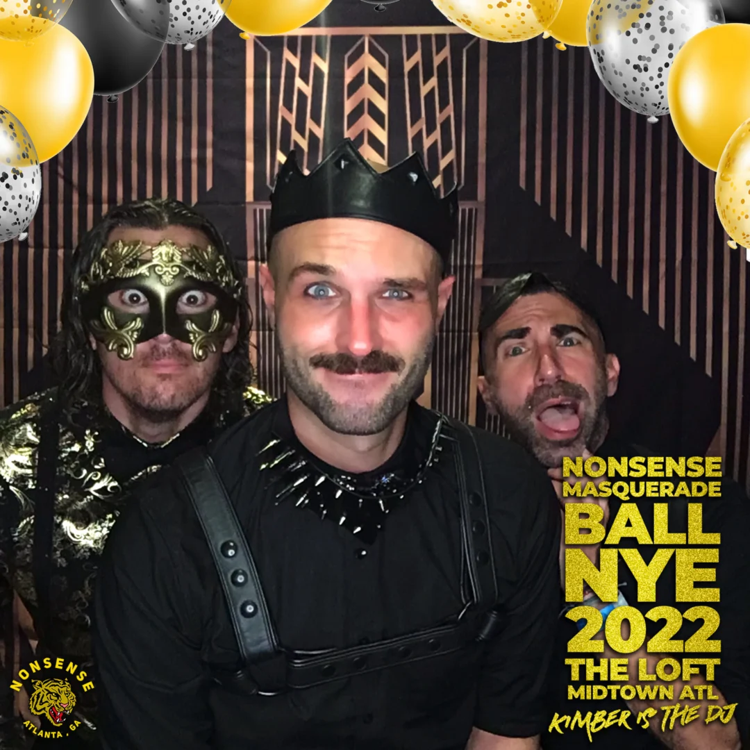 Nonsense Masquerade Ball NYE 2022 Photobooth 📸: @nonsenseatl