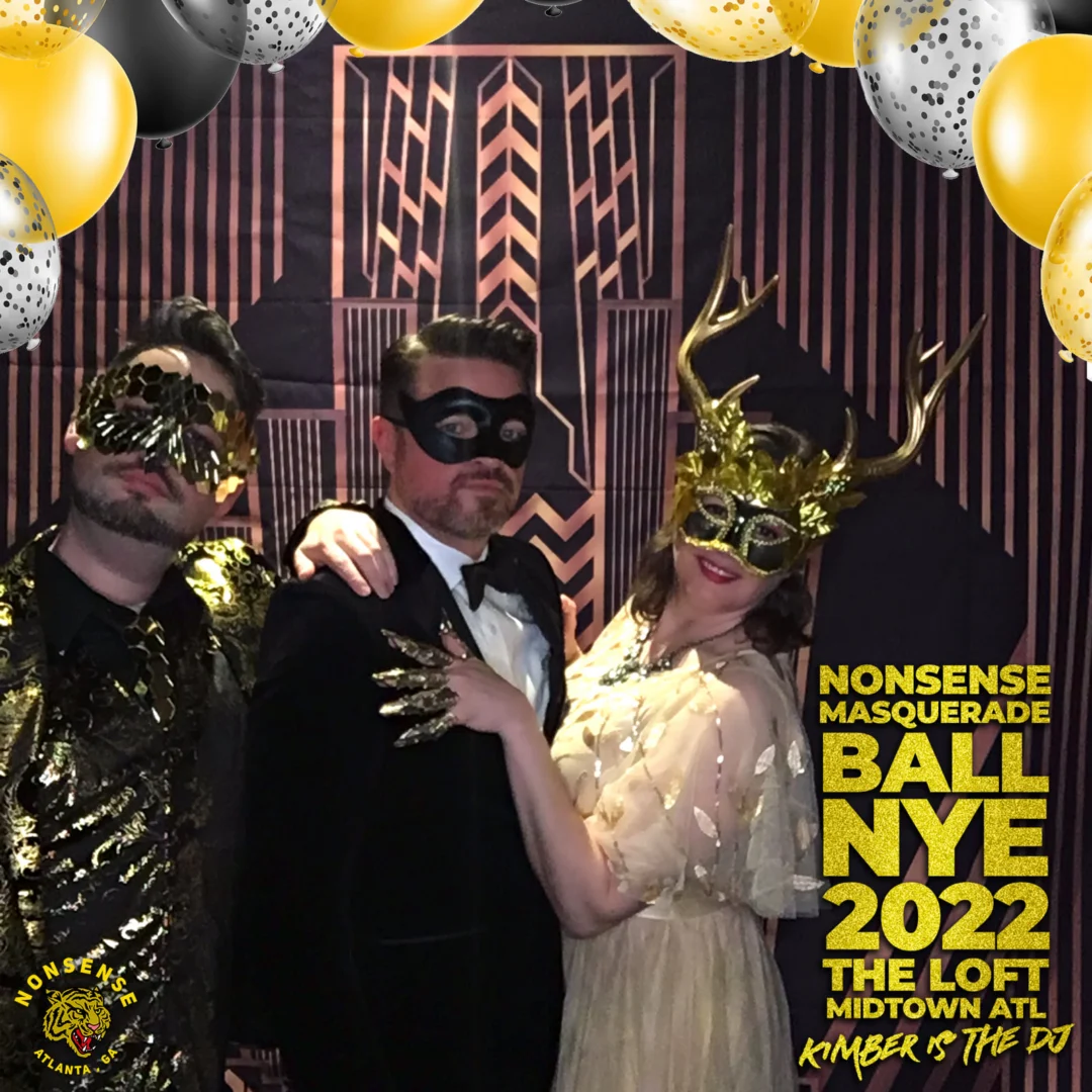 Nonsense Masquerade Ball NYE 2022 Photobooth 📸: @nonsenseatl