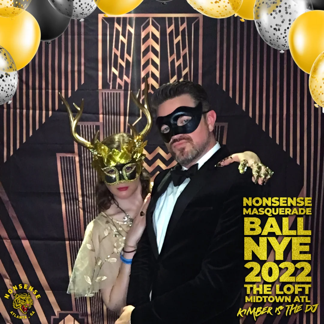 Nonsense Masquerade Ball NYE 2022 Photobooth 📸: @nonsenseatl