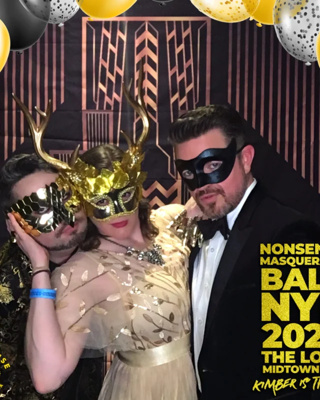 Nonsense Masquerade Ball NYE 2022 Photobooth 📸: @nonsenseatl