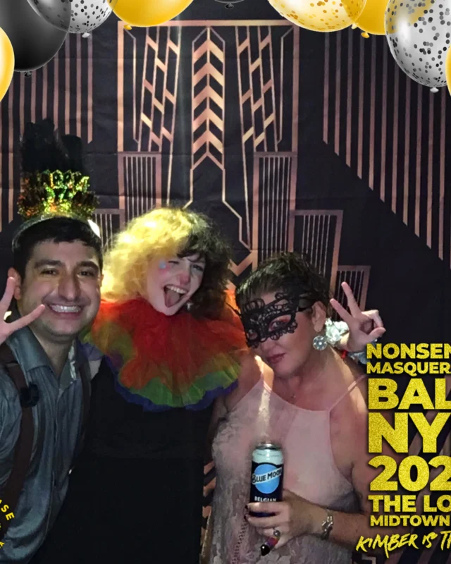 Nonsense Masquerade Ball NYE 2022 Photobooth 📸: @nonsenseatl