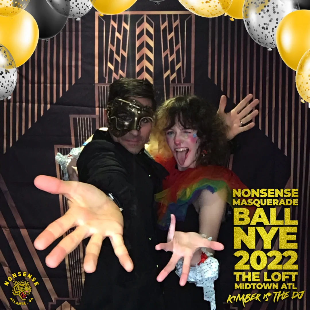 Nonsense Masquerade Ball NYE 2022 Photobooth 📸: @nonsenseatl