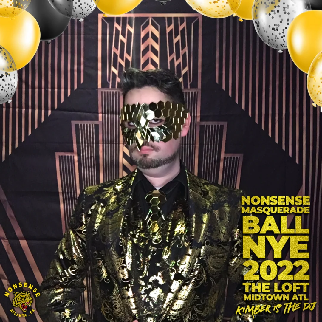 Nonsense Masquerade Ball NYE 2022 Photobooth 📸: @nonsenseatl