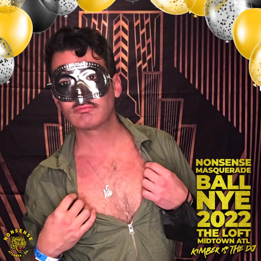Nonsense Masquerade Ball NYE 2022 Photobooth 📸: @nonsenseatl