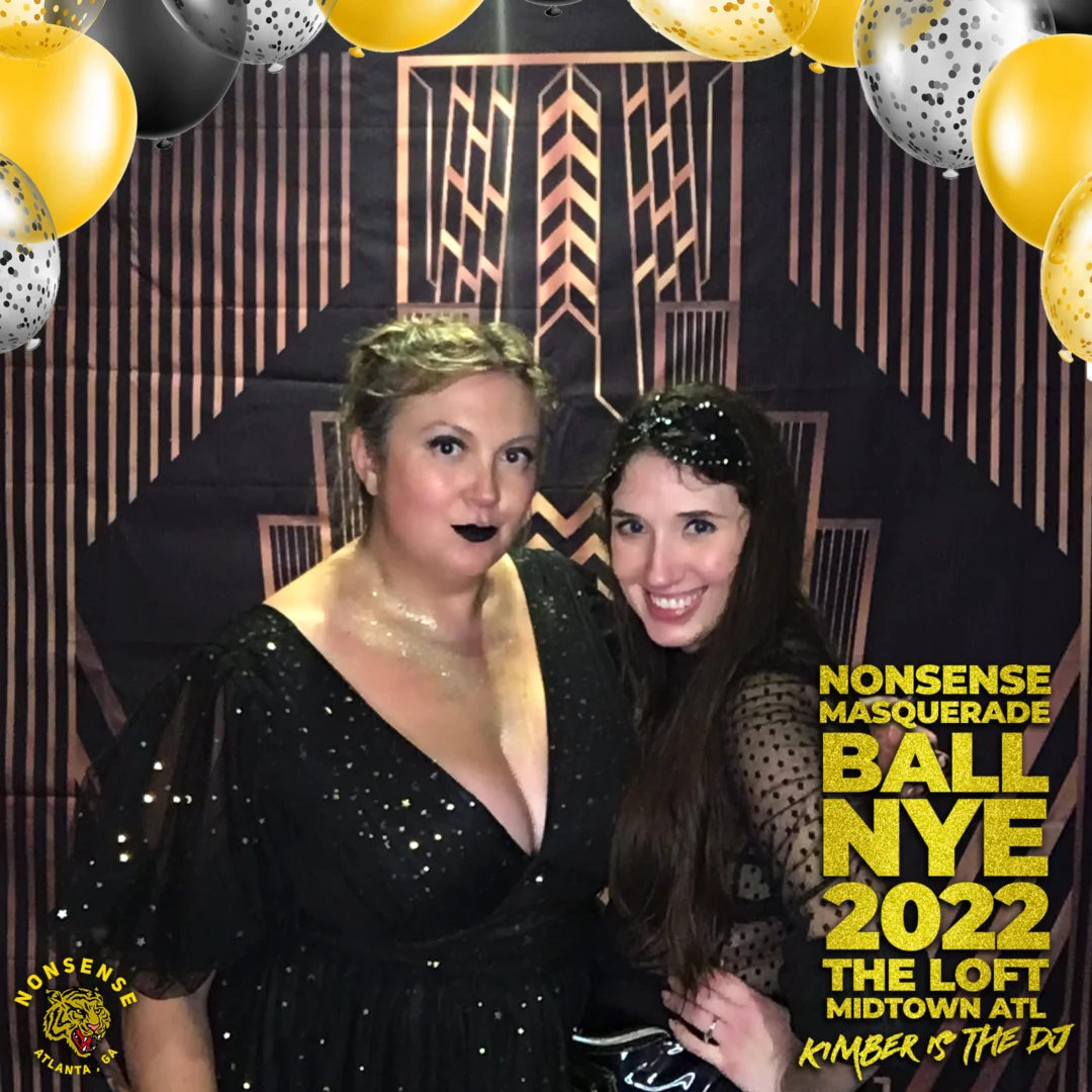 Nonsense Masquerade Ball NYE 2022 Photobooth 📸: @nonsenseatl