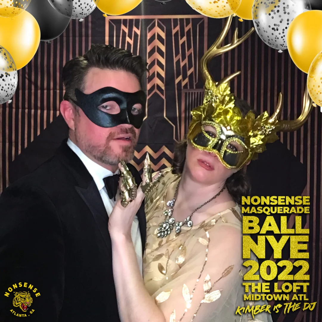 Nonsense Masquerade Ball NYE 2022 Photobooth 📸: @nonsenseatl