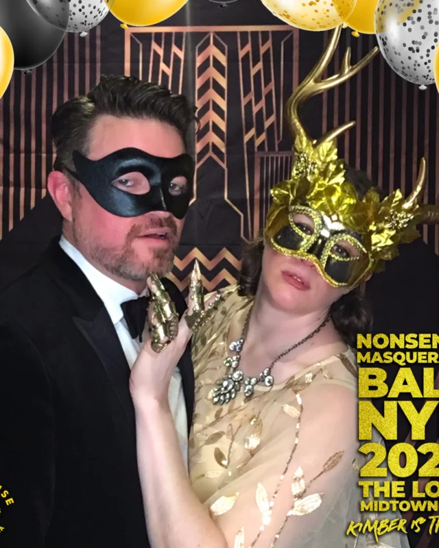 Nonsense Masquerade Ball NYE 2022 Photobooth 📸: @nonsenseatl