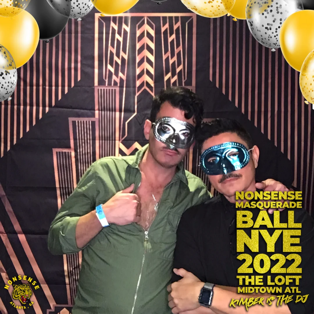 Nonsense Masquerade Ball NYE 2022 Photobooth 📸: @nonsenseatl