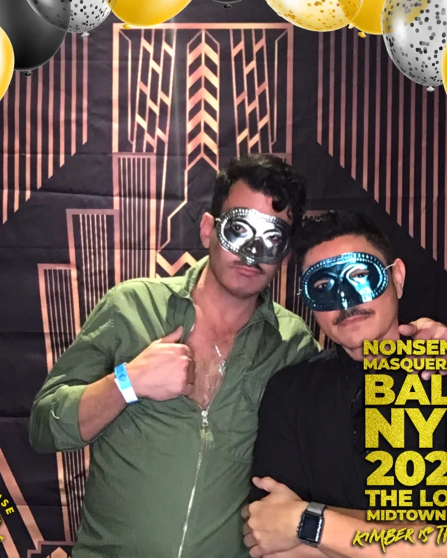Nonsense Masquerade Ball NYE 2022 Photobooth 📸: @nonsenseatl