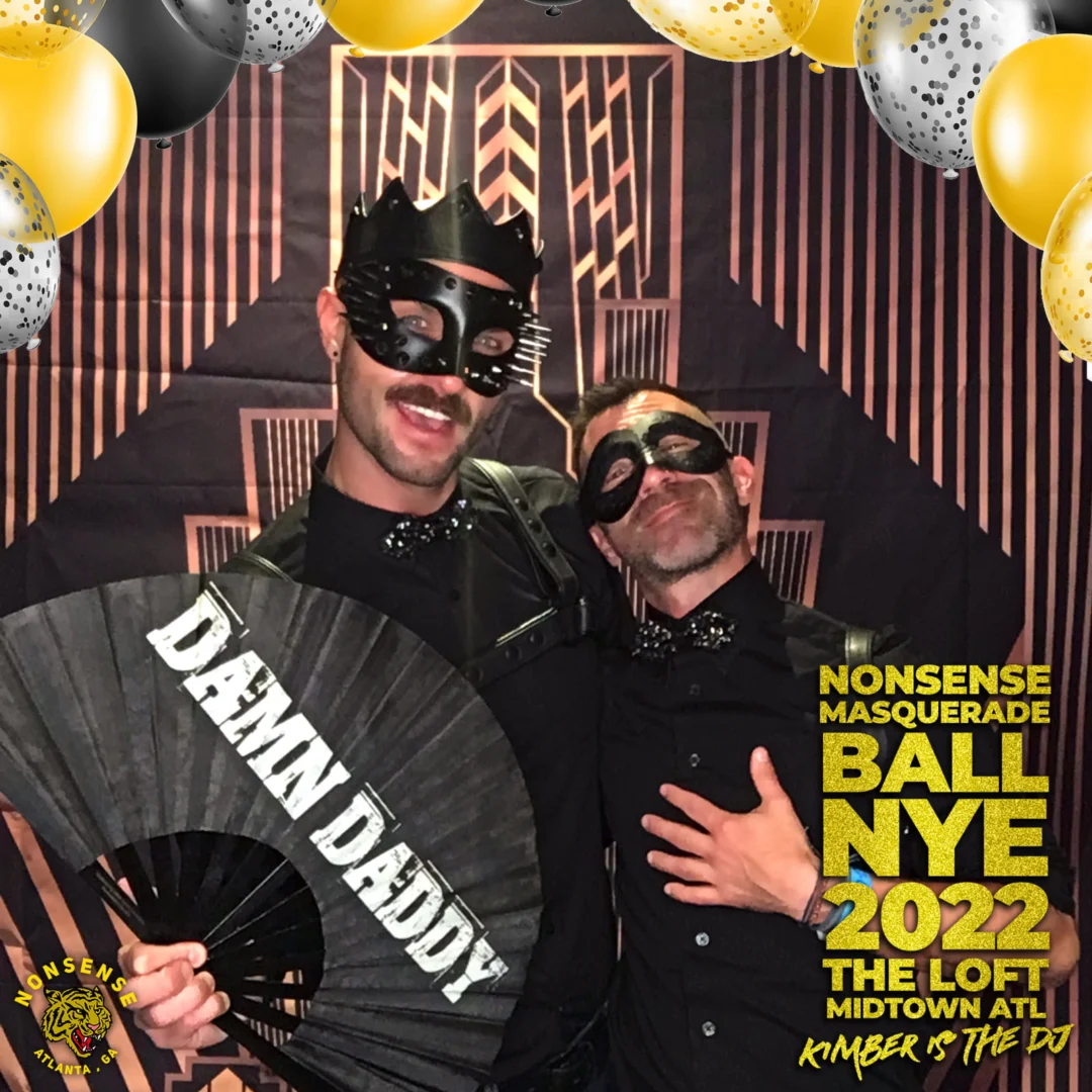 Nonsense Masquerade Ball NYE 2022 Photobooth 📸: @nonsenseatl