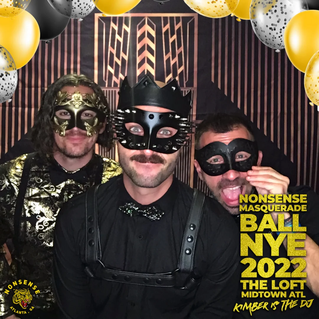 Nonsense Masquerade Ball NYE 2022 Photobooth 📸: @nonsenseatl