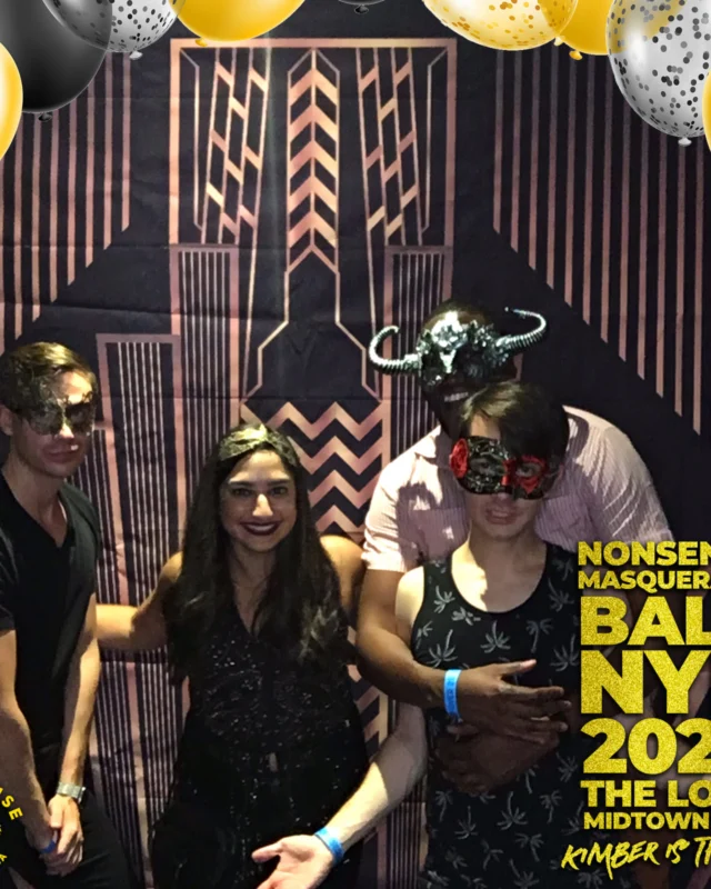 Nonsense Masquerade Ball NYE 2022 Photobooth 📸: @nonsenseatl