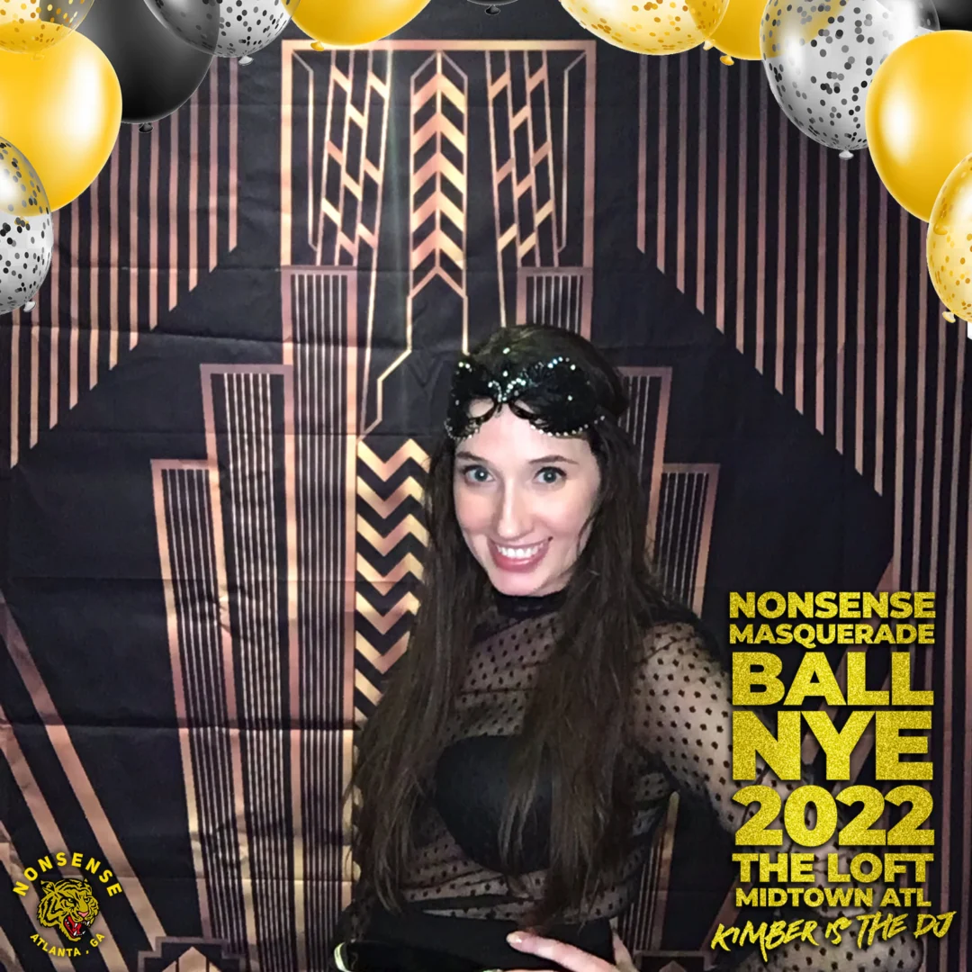 Nonsense Masquerade Ball NYE 2022 Photobooth 📸: @nonsenseatl