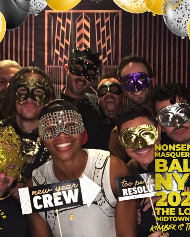 Nonsense Masquerade Ball NYE 2022 Photobooth 📸: @nonsenseatl
