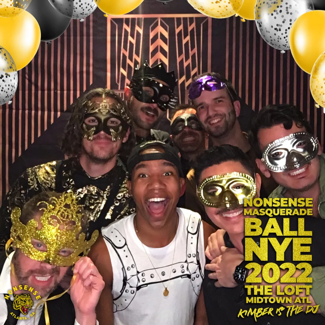 Nonsense Masquerade Ball NYE 2022 Photobooth 📸: @nonsenseatl