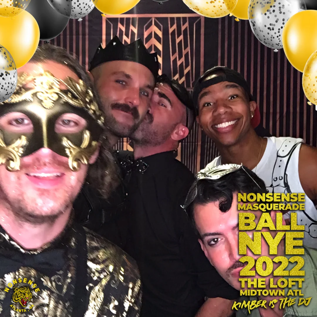Nonsense Masquerade Ball NYE 2022 Photobooth 📸: @nonsenseatl