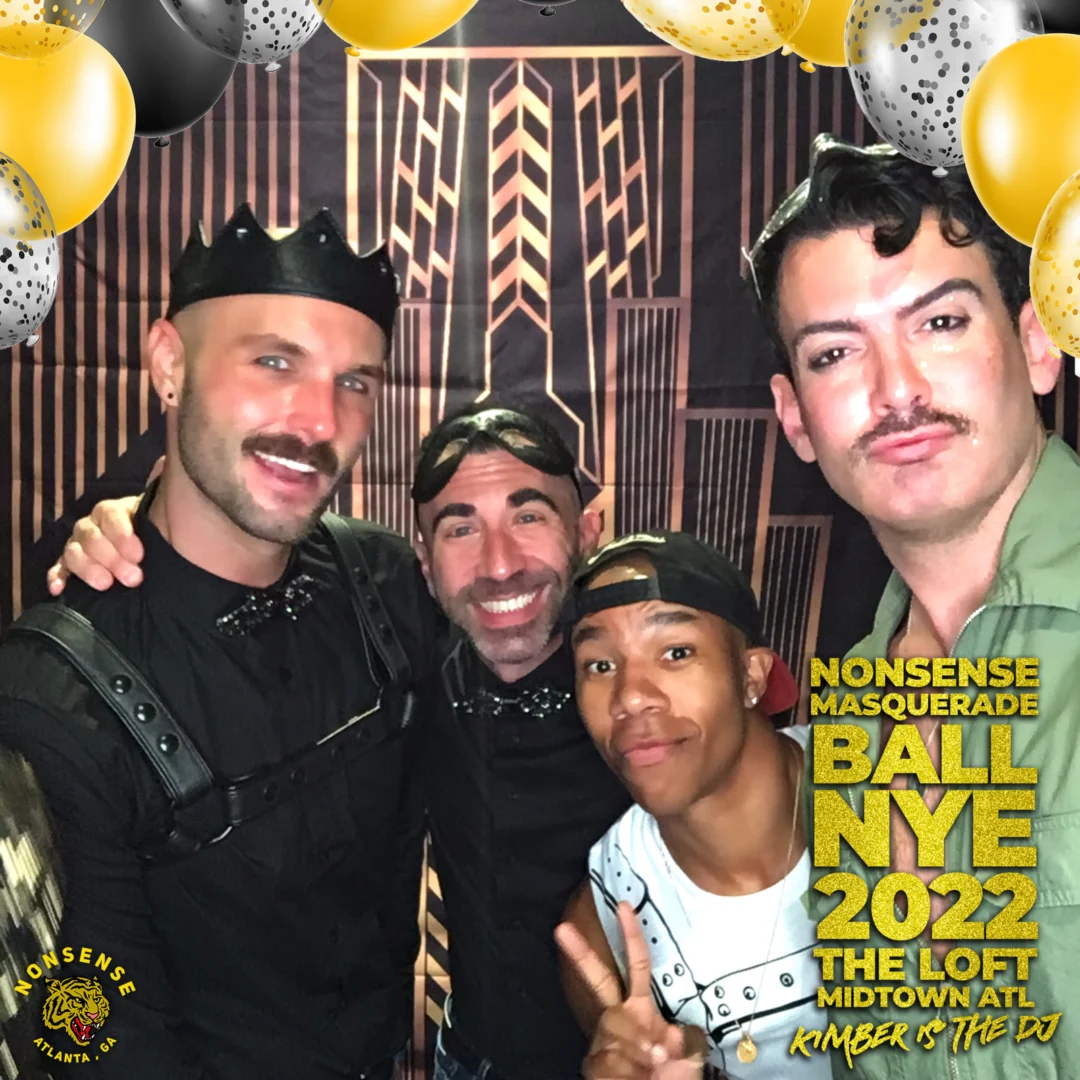 Nonsense Masquerade Ball NYE 2022 Photobooth 📸: @nonsenseatl