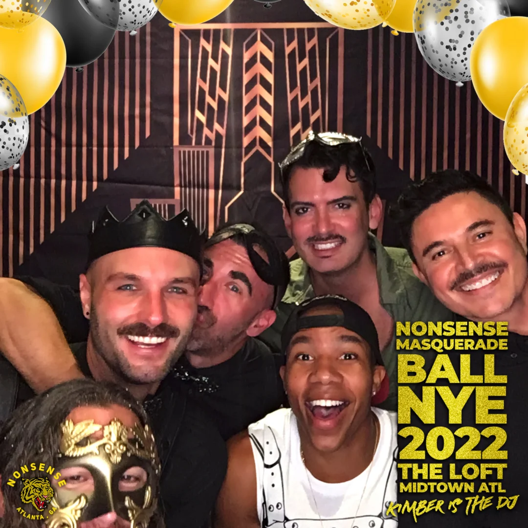 Nonsense Masquerade Ball NYE 2022 Photobooth 📸: @nonsenseatl