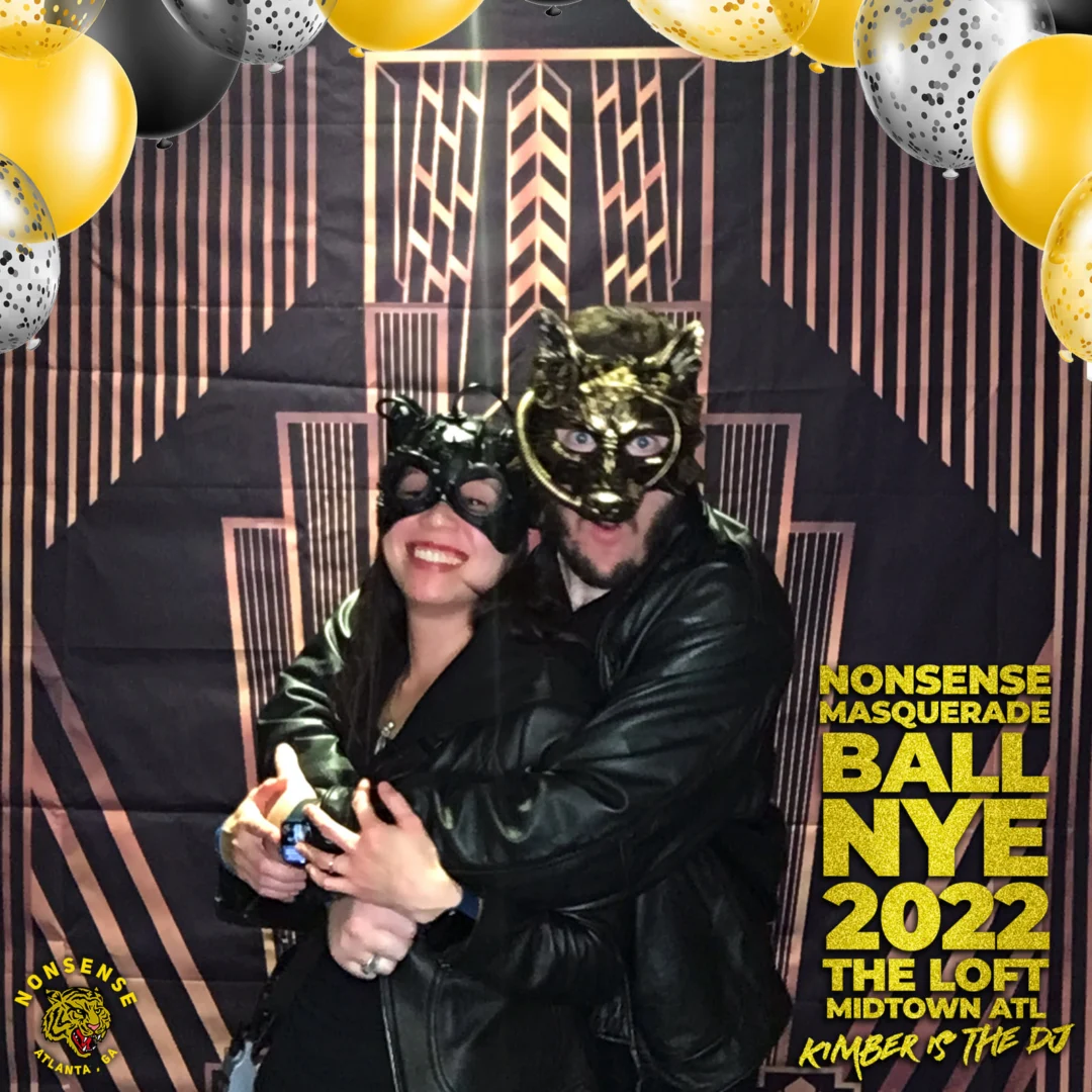 Nonsense Masquerade Ball NYE 2022 Photobooth 📸: @nonsenseatl