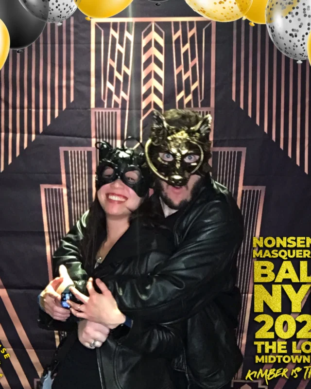 Nonsense Masquerade Ball NYE 2022 Photobooth 📸: @nonsenseatl