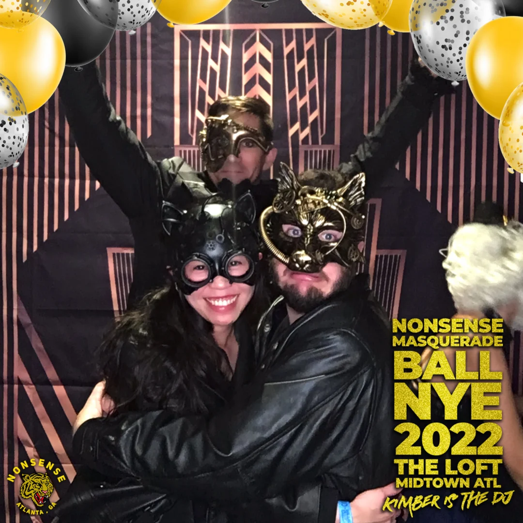 Nonsense Masquerade Ball NYE 2022 Photobooth 📸: @nonsenseatl