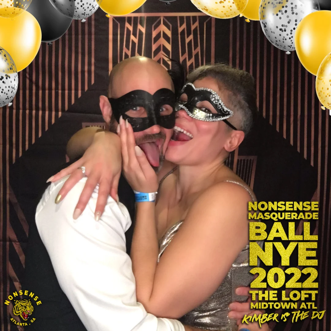 Nonsense Masquerade Ball NYE 2022 Photobooth 📸: @nonsenseatl