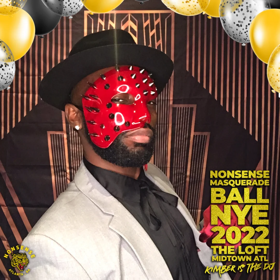 Nonsense Masquerade Ball NYE 2022 Photobooth 📸: @nonsenseatl