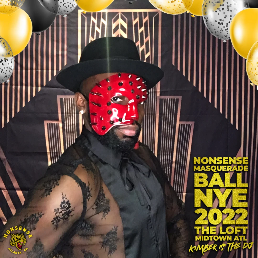 Nonsense Masquerade Ball NYE 2022 Photobooth 📸: @nonsenseatl