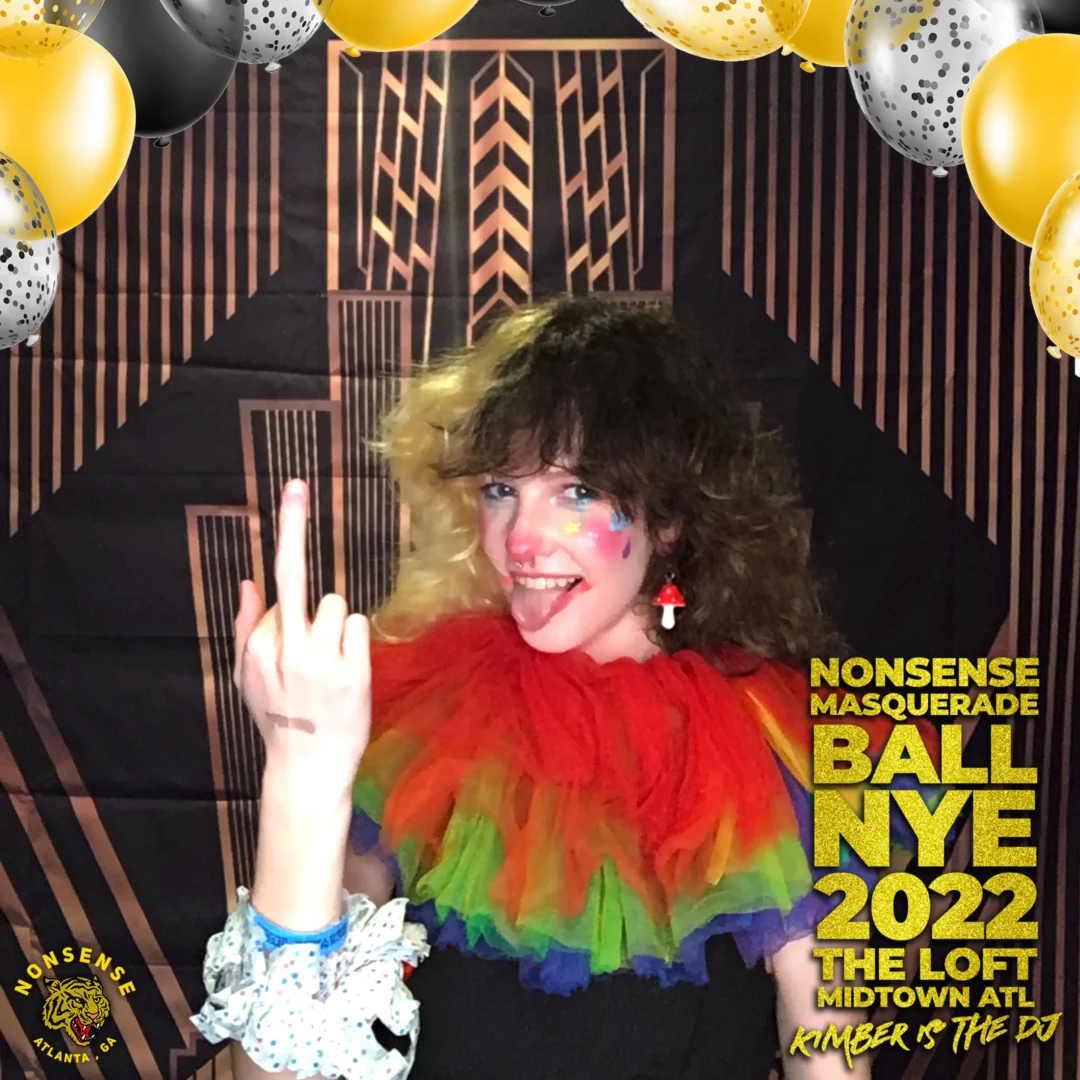 Nonsense Masquerade Ball NYE 2022 Photobooth 📸: @nonsenseatl