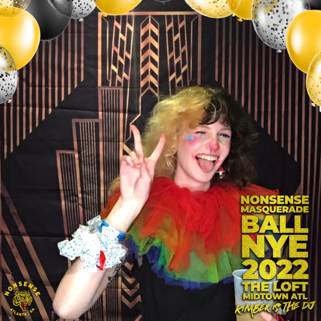 Nonsense Masquerade Ball NYE 2022 Photobooth 📸: @nonsenseatl