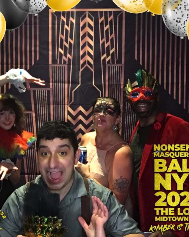 Nonsense Masquerade Ball NYE 2022 Photobooth 📸: @nonsenseatl