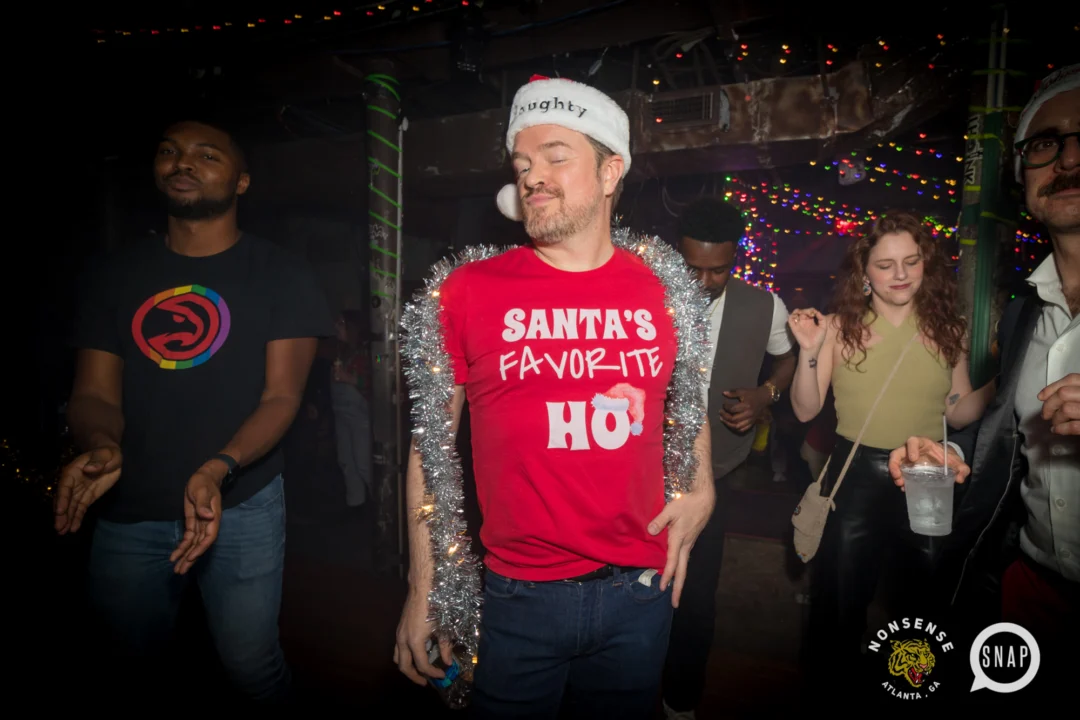 HOT MESS CHRISTMAS PARTY 2022 - The Basement, East Atlanta. Kimber was the DJ. Photo: Grace Kelly/Oh Snap.