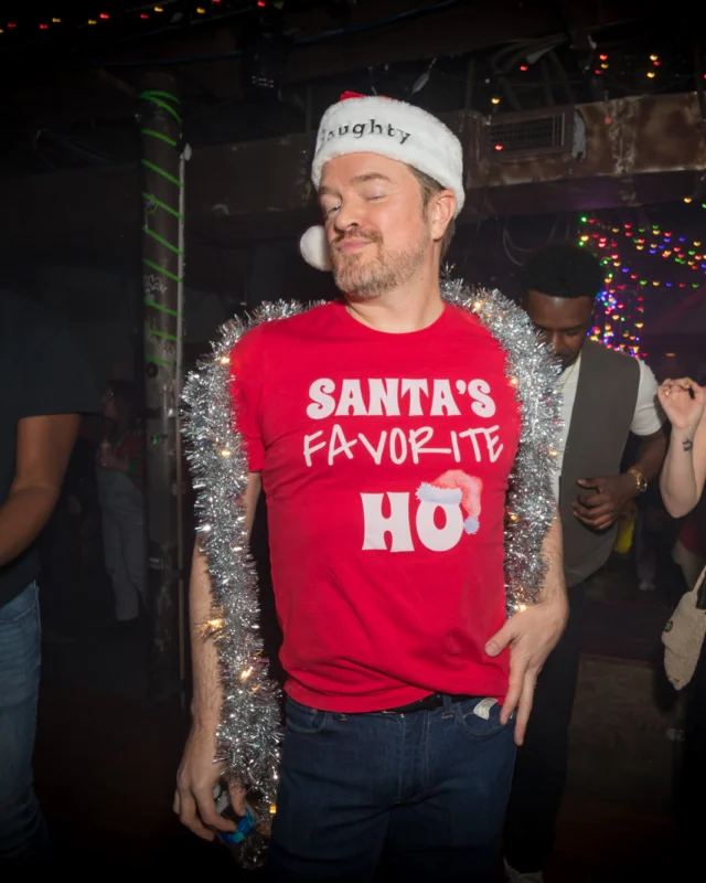 HOT MESS CHRISTMAS PARTY 2022 - The Basement, East Atlanta. Kimber was the DJ. Photo: Grace Kelly/Oh Snap.