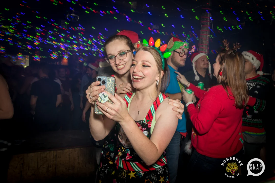 HOT MESS CHRISTMAS PARTY 2022 - The Basement, East Atlanta. Kimber was the DJ. Photo: Grace Kelly/Oh Snap.